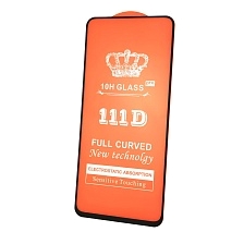Защитное стекло 111D для XIAOMI Redmi Note 9, Redmi Note 9T, цвет окантовки черный