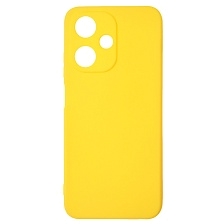 Чехол накладка для INFINIX HOT 30 Play, силикон, матовый, цвет желтый