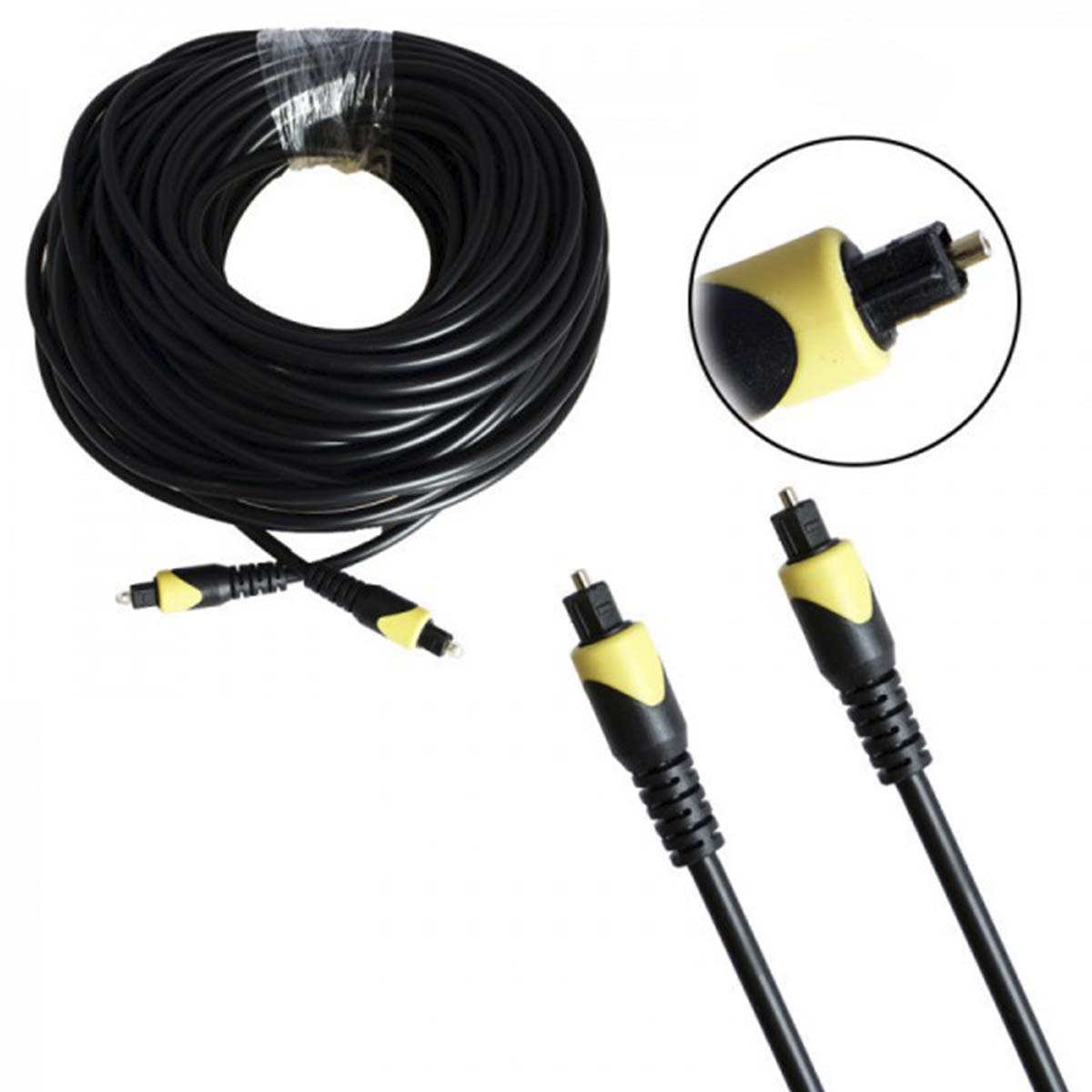 Оптический аудио кабель MRM (TOS) 25м, цвет черный