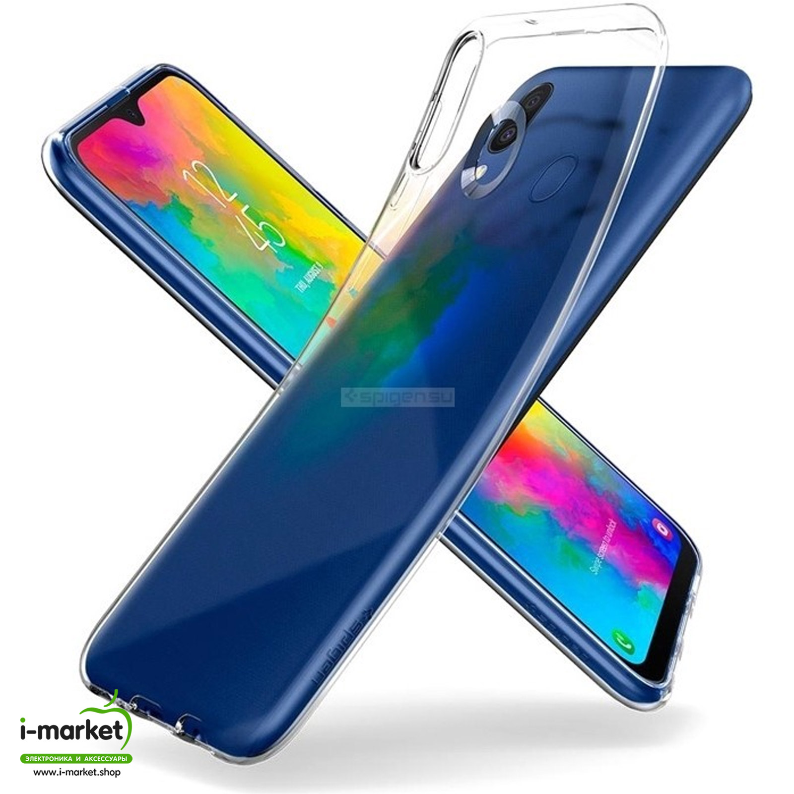 Чехол накладка TPU CASE для SAMSUNG Galaxy M20 (SM-M205), силикон, цвет прозрачный