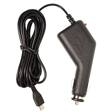 АЗУ (Автомобильное зарядное устройство) LP7 V8 с кабелем Micro USB, длина 3.5 метра, цвет черный