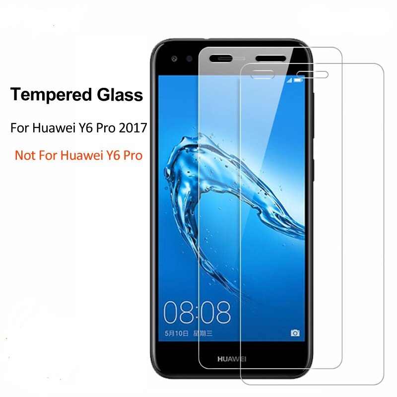Защитное стекло 0.3mm 2.5D /прозрачное/ для Huawei Honor Y6 Pro 2017 /техпак/.