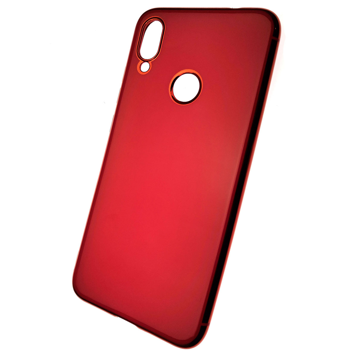 Чехол накладка для XIAOMI Redmi Note 7, Note 7 Pro, силикон, цвет красный.