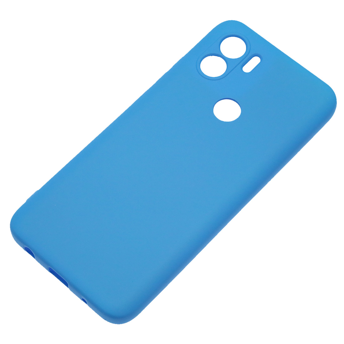 Чехол накладка NANO для Redmi A1 Plus, Redmi A2 Plus, POCO C51, силикон, бархат, цвет голубой