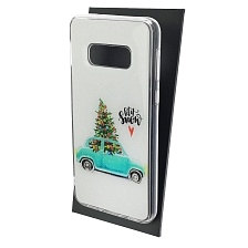 Чехол накладка для SAMSUNG Galaxy S10e (SM-G970), силикон, глянцевый, блестки, рисунок Fetil Snow Чехол накладка для SAMSUNG Galaxy S10e (SM-G970), силикон, глянцевый, блестки, рисунок Fetil Snow