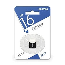 Флешка USB 2.0 16GB SMARTBUY Lara, цвет черный