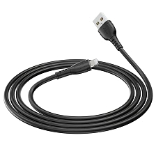 Кабель BOROFONE BX51 Triumph USB Lightning 8-pin, 2.4 A, длина 1 метр, силикон, цвет черный