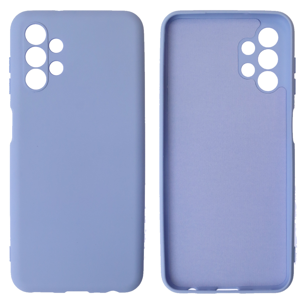 Чехол накладка NANO для SAMSUNG Galaxy A13, силикон, бархат, цвет васильковый