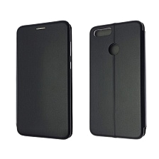 Чехол книжка STYLISH для HUAWEI Honor 7X (BND-AL10, BND-L21, BND-L24, BND-TL10), экокожа, визитница, цвет черный