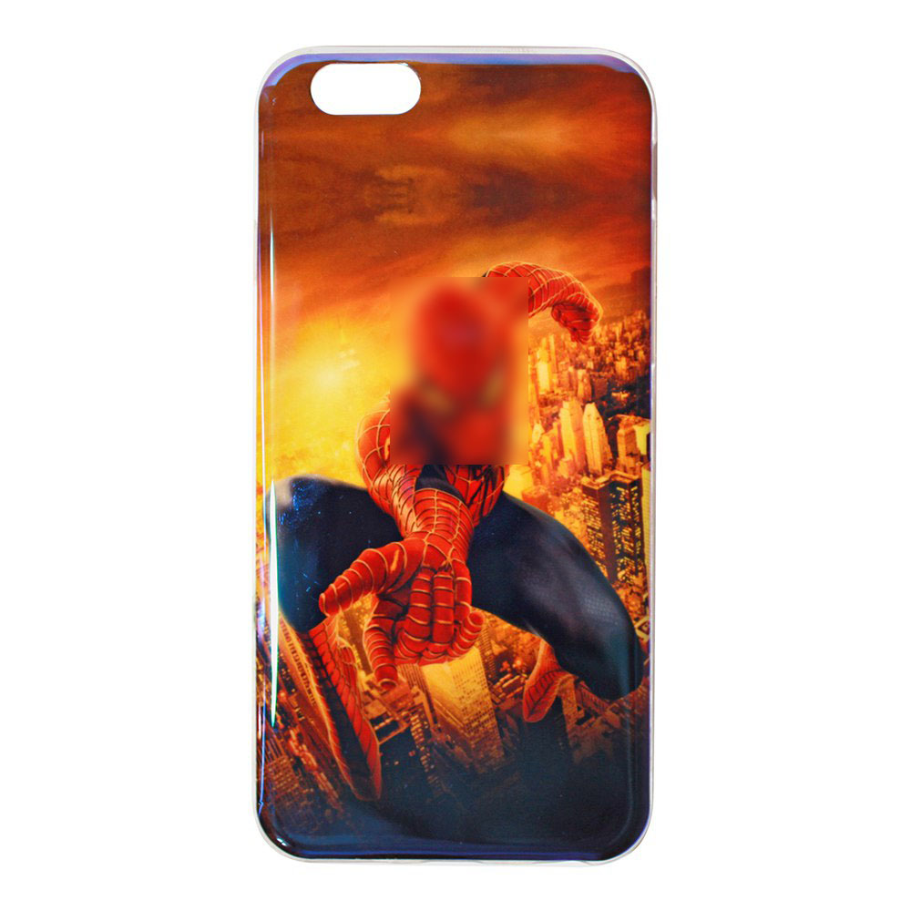 Чехол накладка для APPLE iPhone 6, 6S, силикон, рисунок Spiderman.