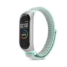 Ремешок для Xiaomi Mi Band 4 Neylon Series, нейлоновый, цвет бирюзовый.