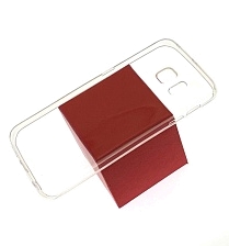 Чехол накладка TPU CASE для SAMSUNG Galaxy S6 Edge (SM-G925), силикон, ультратонкий, цвет прозрачный.