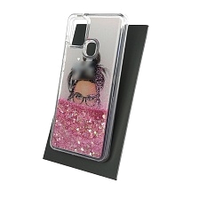 Чехол накладка TransFusion для SAMSUNG Galaxy A21S (SM-A217), силикон, переливашка, рисунок Шанель