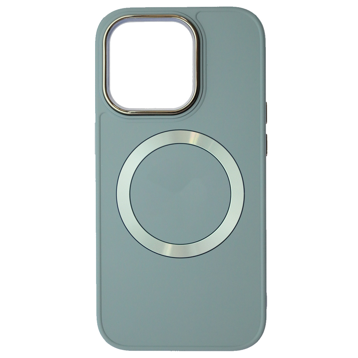 Чехол накладка с поддержкой MagSafe для APPLE iPhone 14 Pro (6.1"), силикон, пластик, цвет серо голубой