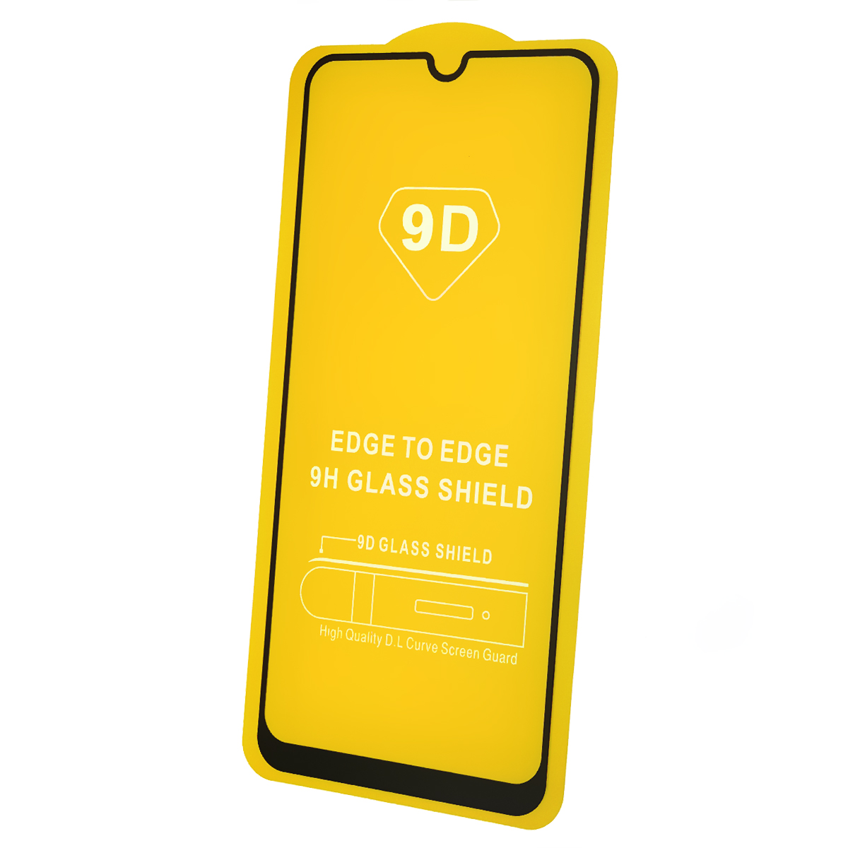 Защитное стекло 9D для HUAWEI Honor 30i (LRA-LX1), Y8P (AQM-LX1), цвет окантовки черный.