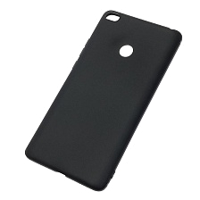 Чехол накладка для XIAOMI Mi Max 2, силикон, матовый, цвет черный | РЕТРО 2