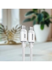 Кабель REMAX RC-C036 С-С USB Type-C на USB Type-C, 30W, длина 1.2 метра, цвет белый Кабель REMAX RC-C036 С-С USB Type-C на USB Type-C, 30W, длина 1.2 метра, цвет белый