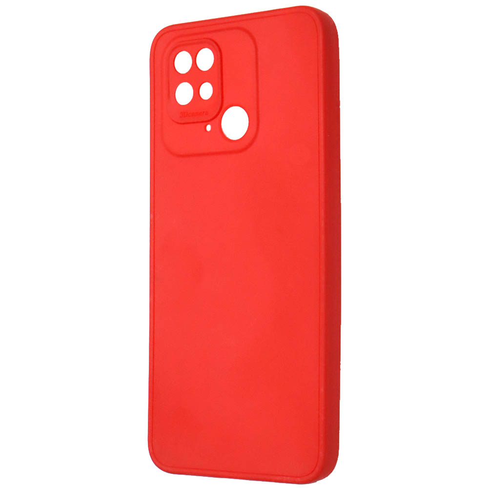 Чехол накладка для XIAOMI Redmi 10C, POCO C40, защита камеры, силикон, цвет красный