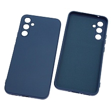 Чехол накладка NANO для SAMSUNG Galaxy A34 5G, силикон, бархат, цвет темно синий Чехол накладка NANO для SAMSUNG Galaxy A34 5G, силикон, бархат, цвет темно синий