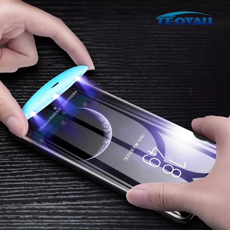 Защитное стекло UV Glass для SAMSUNG Galaxy S10 Plus (SM-G975) полный экран, прозрачное.