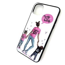 Чехол накладка для APPLE iPhone 11 Pro MAX, силикон, рисунок Mom life is.