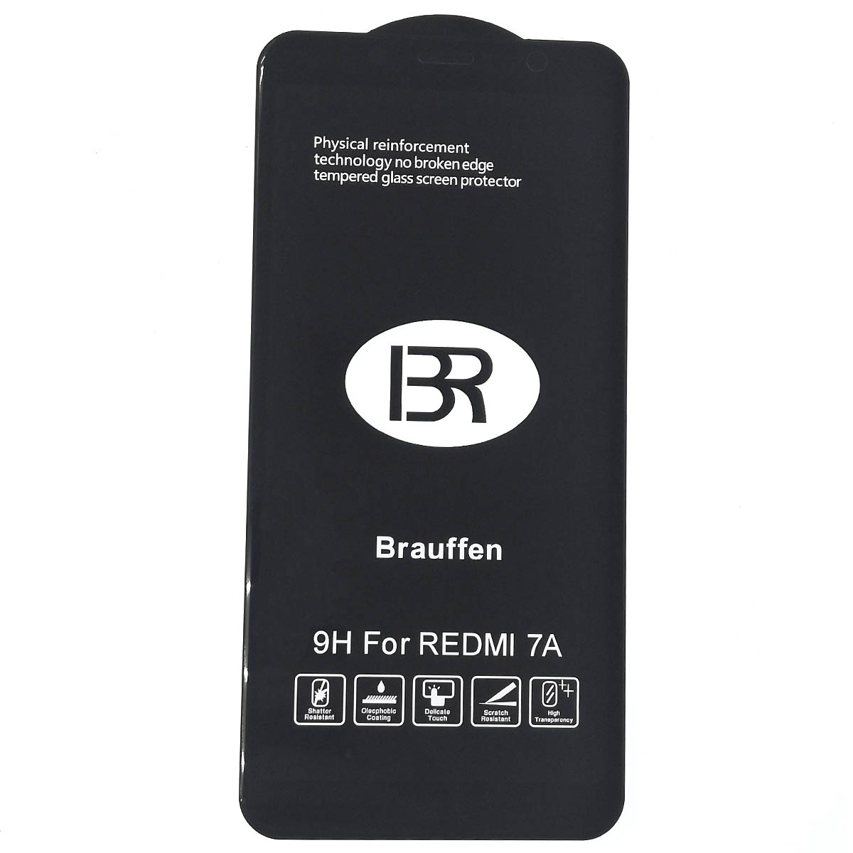 Защитное стекло 5D BRAUFFEN для XIAOMI Redmi 7A, цвет окантовки черный Защитное стекло 5D BRAUFFEN для XIAOMI Redmi 7A, цвет окантовки черный