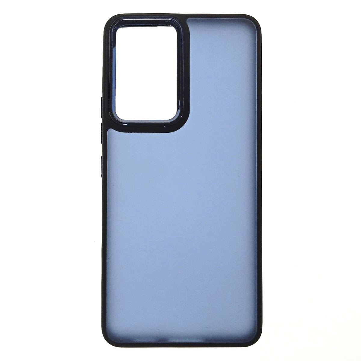 Чехол накладка для SAMSUNG Galaxy A53, силикон, пластик, цвет окантовки темно синий Чехол накладка для SAMSUNG Galaxy A53, силикон, пластик, цвет окантовки темно синий