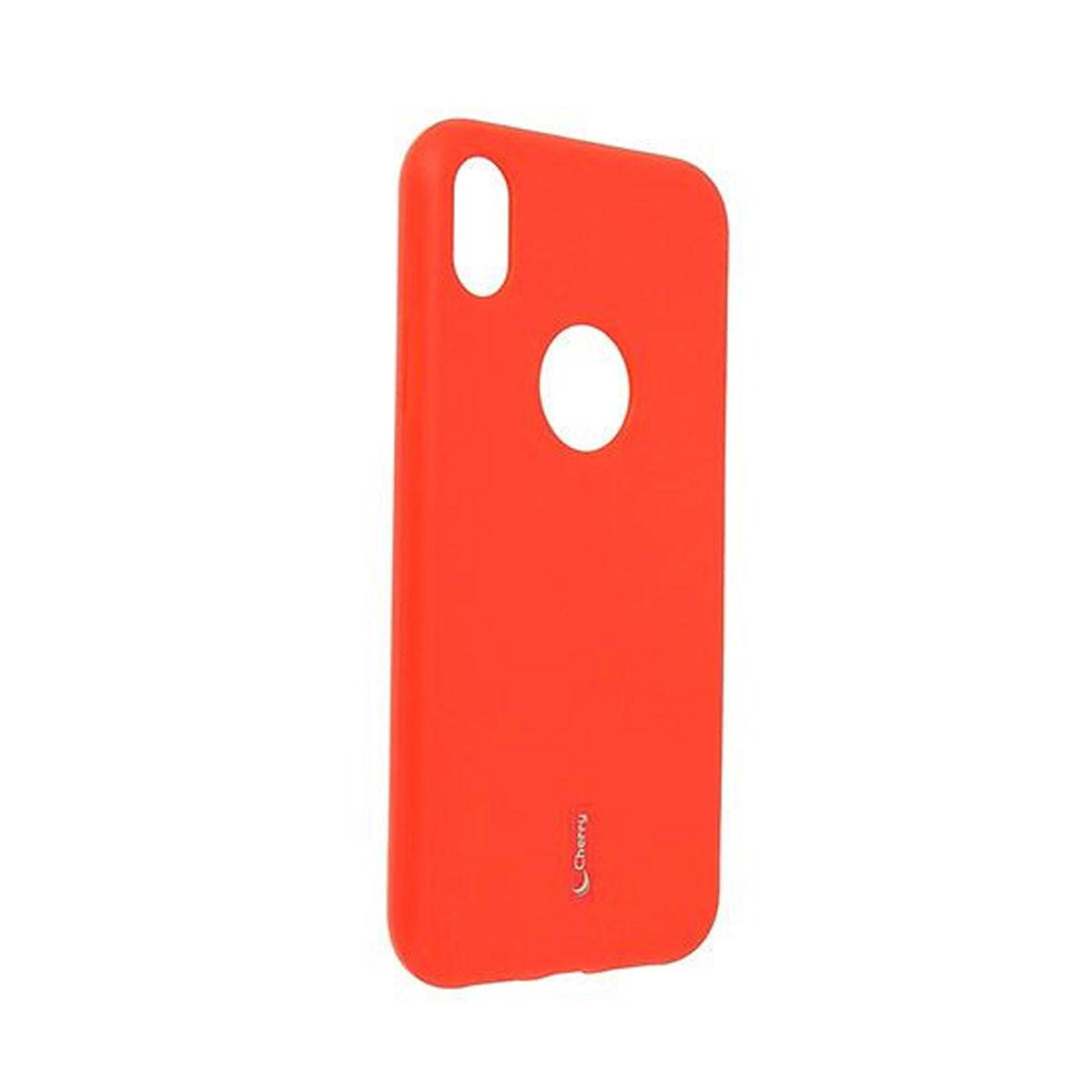 Чехол накладка CHERRY для APPLE iPhone XR, силикон, цвет красный.