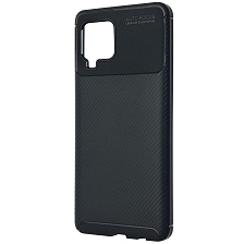 Чехол накладка AUTO FOCUS UE для SAMSUNG Galaxy A42, силикон, матовый, цвет черный