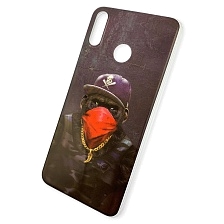 Чехол накладка для HUAWEI Honor 8X, силикон, глянец, рисунок Горилла SWAG.