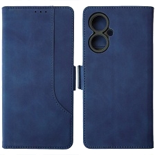 Чехол книжка NICE для TECNO Camon 19, Camon 19 Pro, экокожа, визитница, цвет темно синий