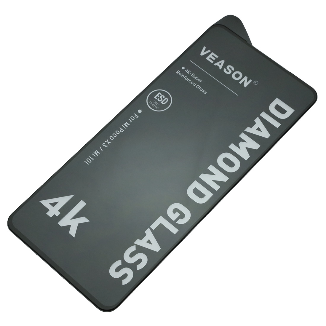 Защитное стекло VEASON DIAMOND GLASS для XIAOMI POCO X3, POCO X3 Pro, XIAOMI Mi 10i, Mi 10T Lite, цвет окантовки черный