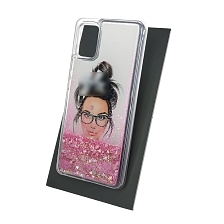 Чехол накладка TransFusion для SAMSUNG Galaxy A51 (SM-A515), силикон, переливашка, рисунок Шанель