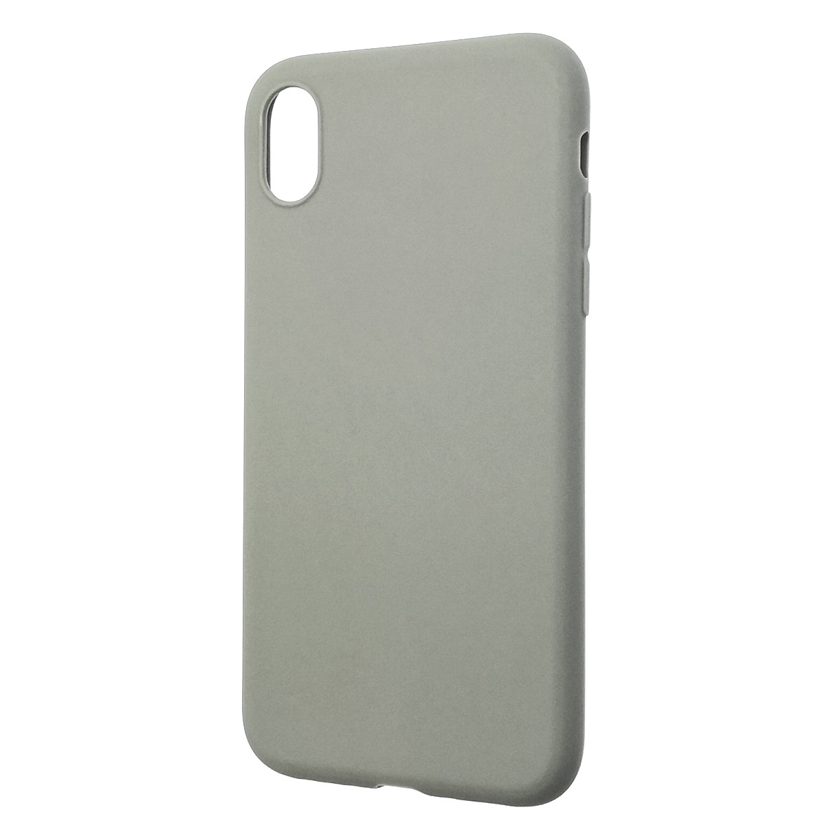 Чехол накладка GPS для APPLE iPhone XR, силикон, матовый, цвет светло серый