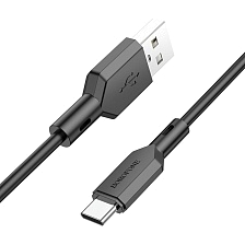 Кабель BOROFONE BX70 USB Type C, 3A, длина 1 метр, цвет черный