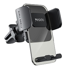 Автомобильный держатель YESIDO C163 для смартфона, в решетку воздуховода, цвет черный