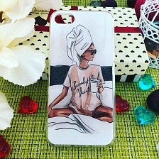 Чехол накладка для APPLE iPhone 7, 8, силикон, рисунок Beautiful Vacation.