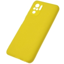Чехол накладка SOFT TOUCH для XIAOMI Redmi Note 10, Redmi Note 10S, POCO M5s, силикон, матовый, цвет желтый