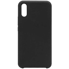 Чехол накладка Silicon Cover для HUAWEI Honor Y5, Honor 8S, силикон, бархат, цвет черный.
