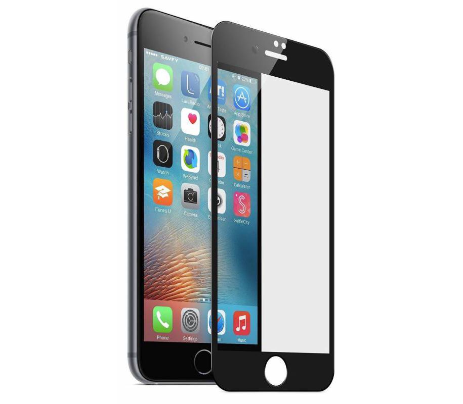 Защитное стекло 10D iPhone 6/6S (полное покрытие) черный UD.