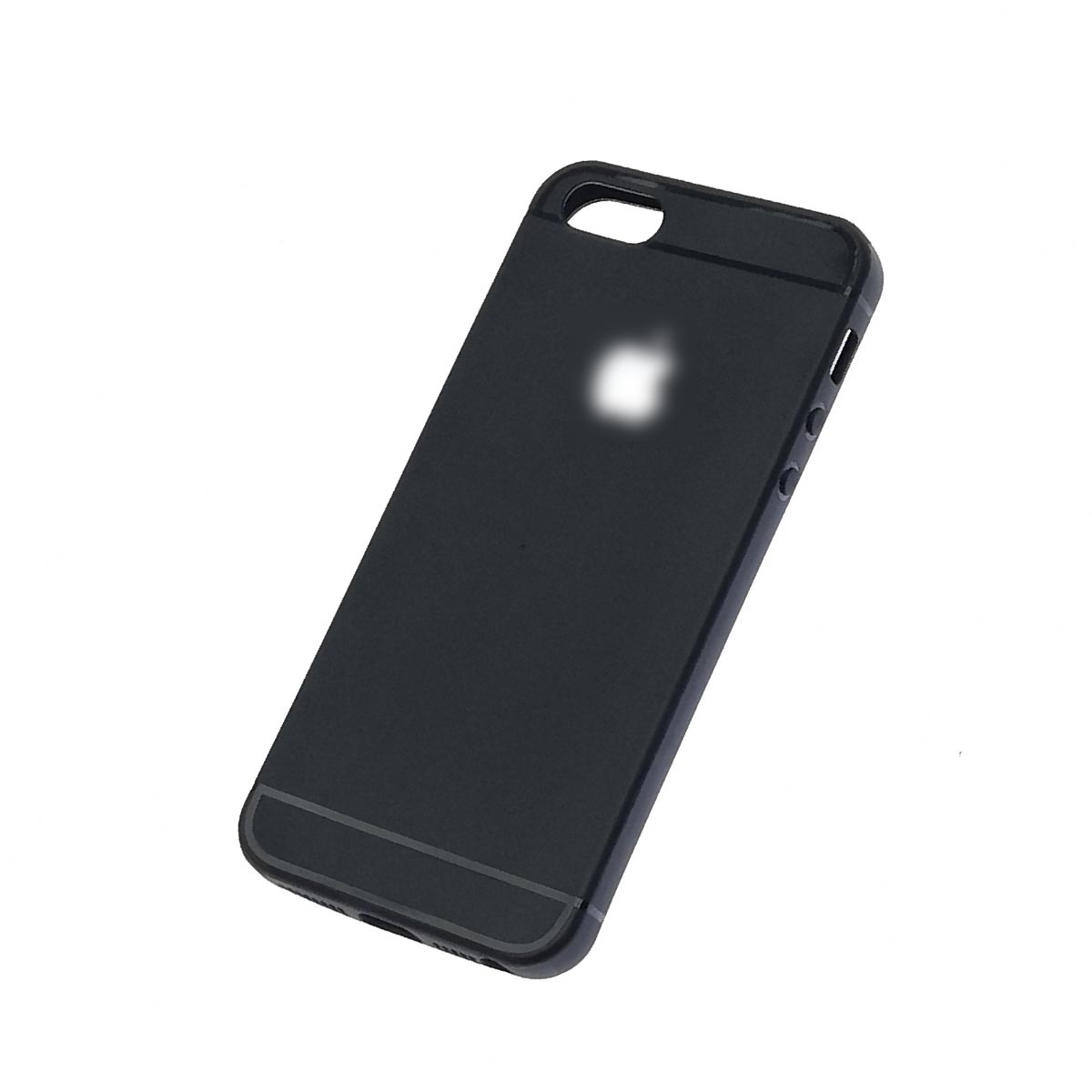 Чехол накладка для APPLE iPhone 5, iPhone 5S, iPhone SE, силикон, матовый, цвет черный