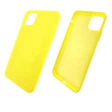 Чехол накладка для APPLE iPhone 11 Pro MAX 2019, силикон, цвет желтый