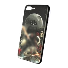 Чехол накладка для APPLE iPhone 7 Plus, силикон, пластик, рисунок Star Wars WK.