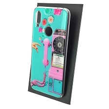 Чехол накладка для XIAOMI Redmi Note 7, Note 7 Pro, силикон, блестки, глянцевый, рисунок Local Call Grosley