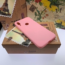 Чехол накладка для XIAOMI REDMI NOTE 7, NOTE 7 PRO, силикон, цвет розовый.