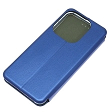 Чехол книжка STYLISH для TECNO Spark 20, Spark 20C, экокожа, визитница, цвет синий