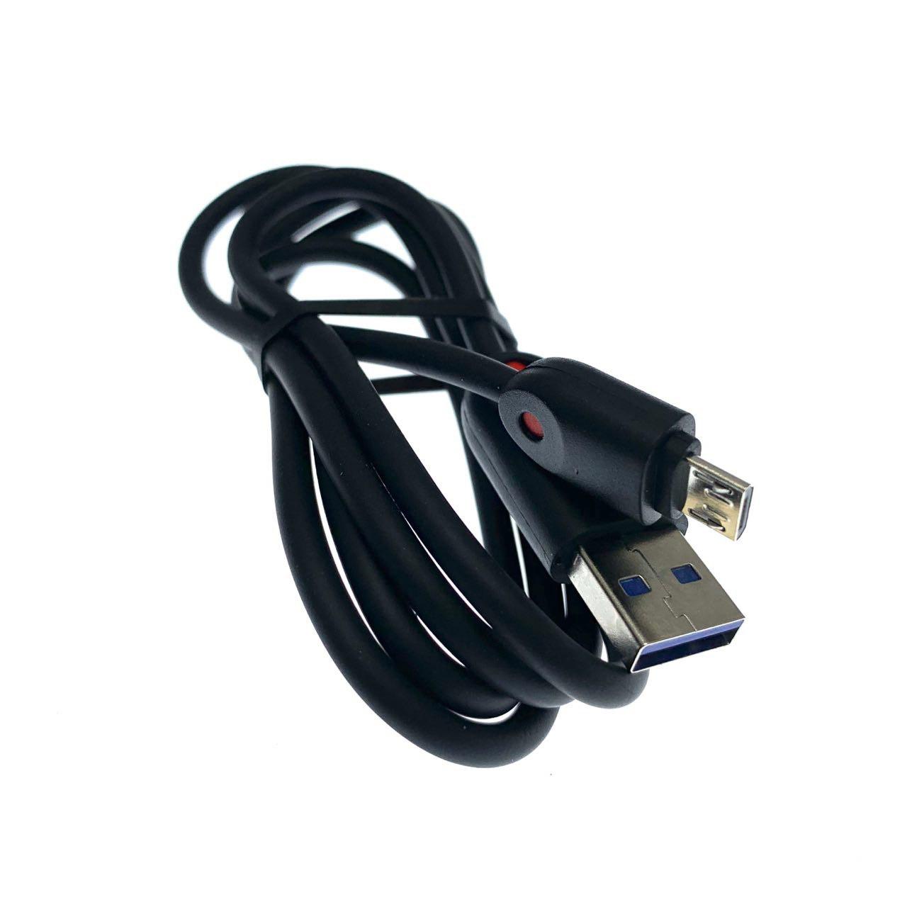 USB Дата-кабель "R15" micro USB силиконовый 1 метр, цвет оболочки чёрный.