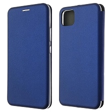 Чехол книжка STYLISH для Realme C11 2020, экокожа, визитница, цвет синий