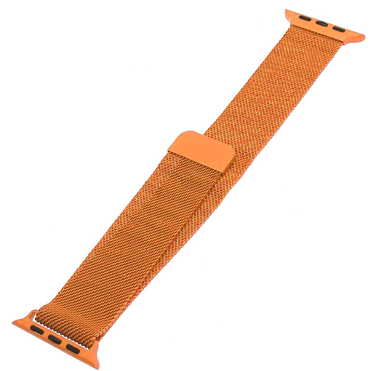 Ремешок для APPLE Watch, сетчатый, миланская петля Milano Loop, 42, 44, 45 mm, цвет оранжевый