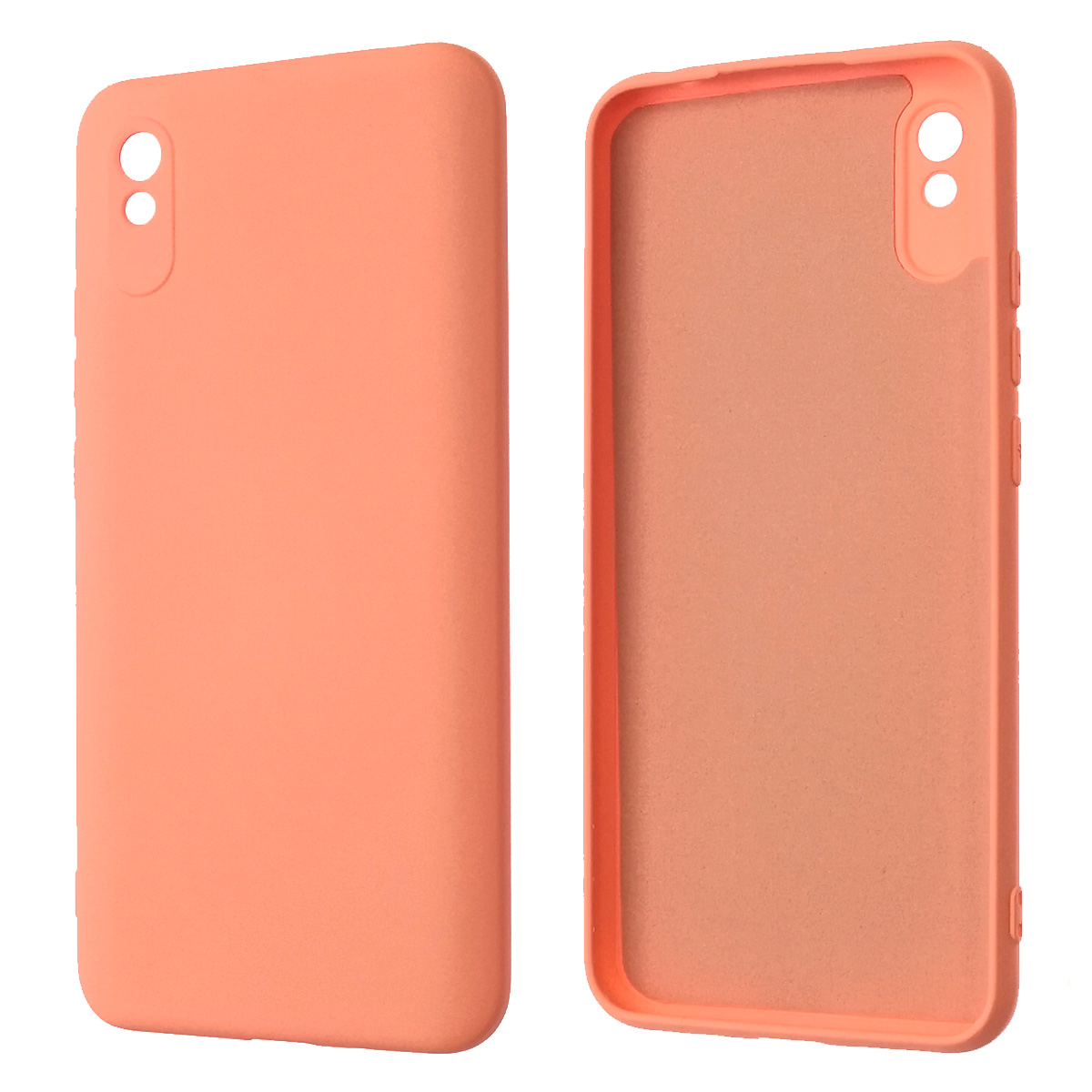 Чехол накладка NANO для XIAOMI Redmi 9A, силикон, бархат, цвет розовый